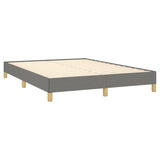 Bed Frame Dark Gray 59.8"x79.9" Queen Fabric