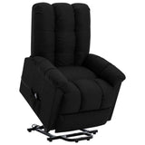 Power Lift Recliner Black Fabric