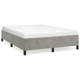 Bed Frame Light Gray 53.9"x74.8" Full Velvet