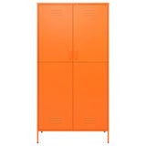 Wardrobe Orange 35.4"x19.7"x70.9" Steel