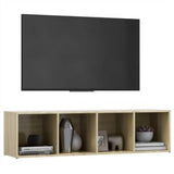 TV Cabinet Sonoma Oak 56.1"x13.8"x14.4" Engineered Wood