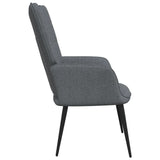 Relaxing Chair Dark Gray Fabric