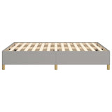 Bed Frame Light Gray 53.9"x74.8" Full Fabric