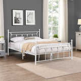 Metal Bed Frame with Headboard and Footboard