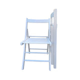 FOLDING CHAIR-2/S;  FOLDABLE STYLE -WHITE