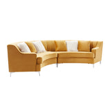 Velvet Curved Oversize Sofa for Living Room