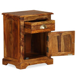 Bedside Cabinet 2 pcs 15.7"x11.8"x19.7" Solid Sheesham Wood