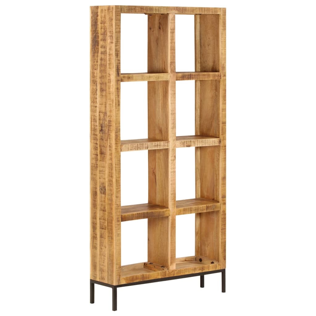 Bookshelf 31.5"x9.8"x68.9" Solid Mango Wood