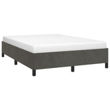 Bed Frame Dark Gray 59.8"x79.9" Queen Velvet