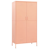 Wardrobe Pink 35.4"x19.7"x70.9" Steel