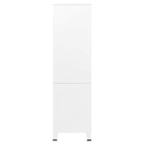 Industrial Wardrobe White 35.4"x19.7"x70.9" Metal