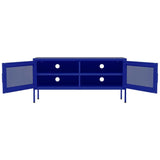 TV Cabinet Navy Blue 41.3"x13.8"x19.7" Steel