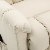 Power Lift Recliner Cream Fabric