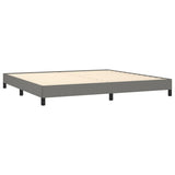 Bed Frame Dark Gray 76"x79.9" King Fabric