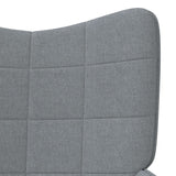 Relaxing Chair Light Gray Fabric