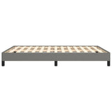 Bed Frame Dark Gray 59.8"x79.9" Queen Fabric