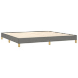 Bed Frame Dark Gray 76"x79.9" King Fabric