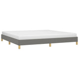 Bed Frame Dark Gray 76"x79.9" King Fabric