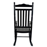 BALCONY PORCH ADULT ROCKING CHAIR-BLACK