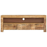 TV Cabinet 43.3"x11.8"x15.7" Rough Mango Wood