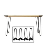 4 Pcs European and American Style Black Iron Table Leg Bracket Coffee Table Desk Furniture Legs