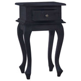 Bedside Table Light Black Coffee 13.8"x11.8"x23.6" Solid Mahogany Wood