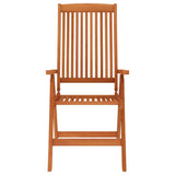 Folding Patio Chairs 4 pcs Solid Wood Eucalyptus