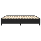 Bed Frame Black 76"x79.9" King Faux Leather