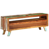 TV Cabinet Multicolor 43.3"x11.8"x15.7" Solid Reclaimed Wood