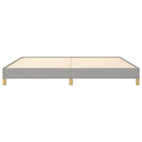 Bed Frame Light Gray 76"x79.9" King Fabric