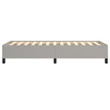 Bed Frame Light Gray 39.4"x74.8" Twin Fabric