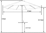 9 Ft Outdoor Sunbrella Patio Umbrella