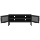 TV Cabinet Black 41.3"x13.8"x19.7" Steel