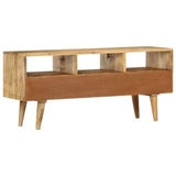 TV Cabinet 43.3"x14.2"x19.7" Solid Mango Wood