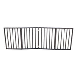 Pet Gate – Dog Gate for Doorways;  Stairs or House – Freestanding;  Folding ;  Dark Brown; Arc Wooden