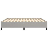 Bed Frame Light Gray 76"x79.9" King Fabric