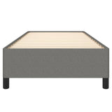 Bed Frame Dark Gray 39.4"x79.9" Twin XL Fabric