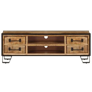 TV Cabinet with Drawers 47.2"x11.8"x15.7" Solid Mango Wood