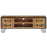 TV Cabinet with Drawers 47.2"x11.8"x15.7" Solid Mango Wood