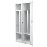 Wardrobe Light Gray 31.5"x19.7"x70.9" Steel