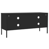 TV Cabinet Black 41.3"x13.8"x19.7" Steel