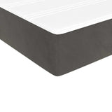 Pocket Spring Bed Mattress Dark Gray 39.4"x74.8"x7.9" Twin Velvet
