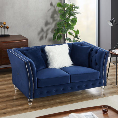 Loveseat Tufted Sofa for Living Room