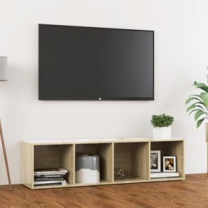 TV Cabinet Sonoma Oak 56.1"x13.8"x14.4" Engineered Wood