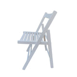 FOLDING CHAIR-2/S;  FOLDABLE STYLE -WHITE