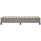 Bed Frame Light Gray 39.4"x74.8" Twin Velvet