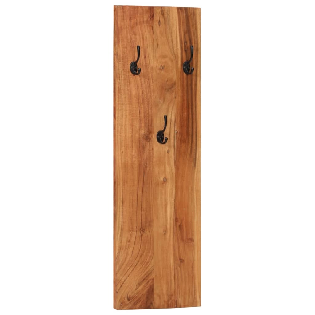 Wall-mounted Coat Racks 2 pcs 14.2"x1.2"x43.3" Solid Acacia Wood