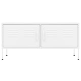 TV Cabinet White 41.3"x13.8"x19.7" Steel