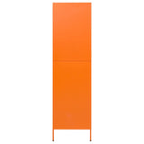 Wardrobe Orange 35.4"x19.7"x70.9" Steel