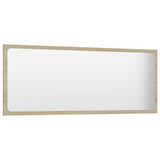 Bathroom Mirror Sonoma Oak 39.4"x0.6"x14.6" Engineered Wood